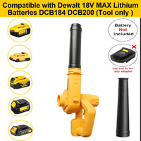 3 x RAW Customer Returns Powarobor Cordless Handheld Leaf Blower Compatible with Dewalt XR 18V Li-ION Battery for Garden, Home Driveway Snow Removal Leaf Blowers No Battery or Charger  - RRP €86.61