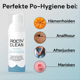 2 x RAW Customer Returns ProctyClean PopoLino - mild cleansing foam instead of wet toilet paper. Gentle butt foam with aloe vera, witch hazel vitamin E. For itching, hemorrhoids anal fissures - RRP €28.94