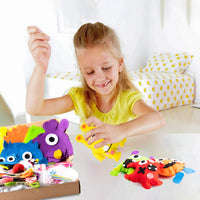 1 x RAW Customer Returns WATINC 6 Monster Sewing Kit Jungle Animal Felt Sewing Kit Wild Animal Beginner Sewing Kit Indoor Activities DIY Arts Crafts Gift - RRP €21.17