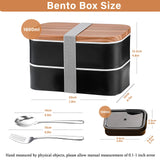 1 x RAW Customer Returns Yalucky Bento Box Adults Japanese 1600ml with Compartments Stackable Lunch Box Leak-Proof Meal Prep Boxes Lunch Box Snack Box Adults for Office - RRP €15.12