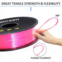 1 x RAW Customer Returns GIANTARM Silk PLA Filament 1.75mm, 3D Printer Filament PLA 1kg Spool, Silk Pink - RRP €24.99