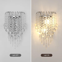 1 x RAW Customer Returns Osairous K9 Wall Light Crystal E14 Indoor Wall Light Modern Bedside Lamp For Bedroom, Dining Room, Bar, Hallway Bulb not included . - RRP €27.22