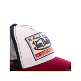 1 x RAW Customer Returns Cap Men Comfortable, Tracker Cap Men, Comfortable, Hypoallergenic, White Red, One Size - RRP €29.24