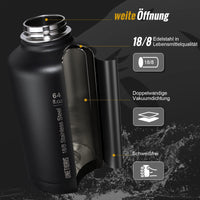 1 x RAW Customer Returns OneTigris Thermos Bottle Outdoor 1.9L Stainless Steel Drinking Bottle Thermos Flask Thermal Water Bottle for Bicycle, Camping, Yoga, Gym, Airsoft - RRP €40.33