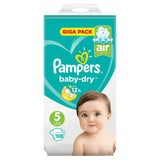 1 x RAW Customer Returns Pampers Baby Dry diapers 108 pieces T5 11-16 kg - RRP €70.91