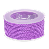 1 x Brand New sourcing map Nylon Thread Beading Cord 2mm Braided Craft Cord for Bracelets, Jewelry Making, DIY Crafts 11M 36 Feet Light Purple - RRP €10.75