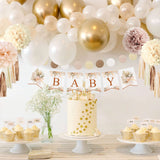 1 x RAW Customer Returns Baby Party Decoration Girl Boy, Baby Decoration Boy Girl, Beige Nude White Baby Shower Decoration, Baby Shower Decoration, Gender Reveal Party, Baby Shower Balloon Garland for Baby Boy Girl Boho Decoration - RRP €16.99