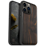 1 x RAW Customer Returns Carveit Phone Case for iPhone 14 Pro Max Wooden Cover Compatible with MagSafe Case Solid Wood for Apple 14 pro max Shockproof Bumper Soft TPU Case Dark Wood-Plain Wood  - RRP €33.99