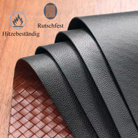 10 x Brand New TANGYANGNY Washable Placemats, Leather Placemats and Coasters, Double-Sided Placemat Set of 4, Leather Placemats Wipeable Leather Look, 43 30cm, for Home Restaurant. Dark Gray Fabric - RRP €190.4