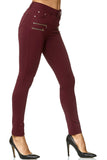 1 x RAW Customer Returns Elara Damen Stretch Hose Skinny Fit Jegging Chunkyrayan H86-5 Wine 48 4XL  - RRP €28.19