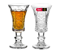 1 x RAW Customer Returns Srgeilzati stemmed port glasses, liqueur glasses, shot glasses, limoncello glasses 6  - RRP €17.14