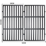 1 x RAW Customer Returns Vnierxful cast iron grill grate for Weber Spirit I II 200 series, Spirit E-210, E-220, S-210, S-220 grill grate cast iron, 44.5cm cast iron grate spare part for Weber 7637 with control buttons at the front - RRP €55.04