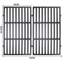 1 x RAW Customer Returns Vnierxful cast iron grill grate for Weber Spirit I II 200 series, Spirit E-210, E-220, S-210, S-220 grill grate cast iron, 44.5cm cast iron grate spare part for Weber 7637 with control buttons at the front - RRP €55.86