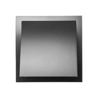 1 x RAW Customer Returns 15 cm 190x190mm exhaust hood ventilation with rain cover black anthracite indoor and outdoor ventilation cover HVAC exhaust duct cover inch exhaust cap 150 mm, anthracite  - RRP €24.95