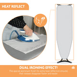 1 x RAW Customer Returns LaundrySpecialist Heat-reflective ironing board cover - Suitable for all steam irons - Universal size L XL Max 52x140 cm - Steam permeable and with 3 layers of thickness - RRP €21.56