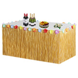 10 x Brand New STOUCLA Hawaiian Table Skirt Hawaiian Party BBQ Tropical Garden Party Decoration Yellow - RRP €109.9