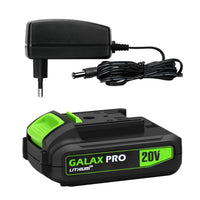 1 x RAW Customer Returns GALAX PRO 20V Max 1.3Ah Lithium-Ion Battery, Fast Charger, Replacement Battery for Cordless Drill and Power Tools - RRP €29.24