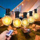 1 x RAW Customer Returns Neoglint LED fairy lights outdoor, G40 LED light bulbs, IP65 weatherproof, with controller and timer, 4 mode E12 socket dimmable light bulbs, for garden balcony terrace caf warm white, 6.4m  - RRP €23.18