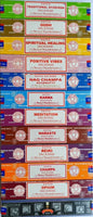 1 x RAW Customer Returns Satya Incense Sticks Set, 12 x 15g Nag Super Hit, Oodh, Positive Vibes, Namaste, Champa, Opium, Reiki, Spiritual Healing, Karma, Traditional Ayurveda and Meditation. - RRP €11.59