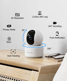 1 x RAW Customer Returns GALAYOU 2k Indoor Surveillance Cameras AI Human Detection 360 Smart Tracking Wireless WiFi Compatible with Alexa Google Home Siren for Baby Pets Dog G2 2p  - RRP €64.99