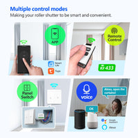 1 x RAW Customer Returns DieseRC Wireless Smart Shutter Controller Module with 433 Mhz RF Remote Control, Tuya APP WIFI Control Compatible with Alexa Google Home APP Control and Manual Switch - RRP €26.99