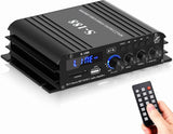 1 x RAW Customer Returns 2.1-channel amplifier, mini hifi stereo amplifier, 800W Bluetooth 5.0 for home speakers 40W x 2 50W passive subwoofer with USB TF slot MP3 player LCD display with remote control - RRP €59.99