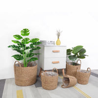 1 x RAW Customer Returns AIVORIUY Artificial Plants Houseplant Turtle Tree, 75cm Large in Plastic Pot with Green Leaves Tropical Jungle Monstera in Pot for Home Outdoor Office Garden Decoration Green  - RRP €27.4