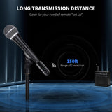 1 x RAW Customer Returns POGOLAB XLR Microphone Transmitter Receiver, 2.4G Wireless Radio Microphone Adapter for Dynamic Microphone Condenser Microphone, 12 Hours, 150 Feet, Suitable for Singing Public Speaking - RRP €74.75