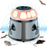 1 x RAW Customer Returns Ultrasonic Mice Repellent, Ultrasonic Mouse and Rat Repellent 360 with LED Light Ultrasonic Repellent for Mice Rodents Internal Pests Plug-in Cockroaches Anti Pests for Garden - RRP €49.99