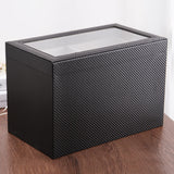 1 x RAW Customer Returns Nicunom glasses box 18 glasses sunglasses storage box made of leather glasses box with lock and key glasses case glasses case glasses storage for sunglasses watches black - RRP €43.99