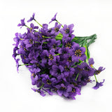 1 x RAW Customer Returns YKKJ 6 pieces artificial flowers, artificial plastic flowers, for hanging plants indoors and outdoors, do not fade purple . - RRP €20.4