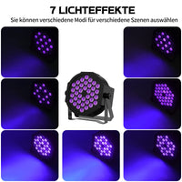 1 x RAW Customer Returns Blacklight Stage Light for Party, 36 LEDS Blacklight Spotlight for Disco, Blacklight Party Light for Halloween Decoration, Blacklight Lamp Suit for Indoor, Outdoor, Wedding 1 Pack  - RRP €37.3