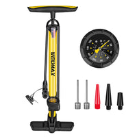 10 x Brand New WEIDMAX Bicycle Pump, Bicycle Floor Pump, Ergonomic Bicycle Pump with Pressure Gauge, Portable Tire Pump High Pressure Pump for Presta and Schrader Valves - RRP €195.2