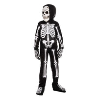 1 x RAW Customer Returns Spooktacular Creations Fierce 3D Skeleton Costume Set for Kids Halloween Dress Up, Role-Play, Carnival Cosplay Medium 8-10 yrs  - RRP €28.99