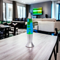 1 x RAW Customer Returns Signes Grimalt lava lamp 40cm colors blue and green - RRP €39.95