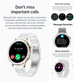 1 x RAW Customer Returns Aliwisdom Smartwatch for Women, 1.32 Inch HD Round Bluetooth Call Smart Watch Waterproof Fitness Tracker Ceramic Band White for iOS Android with Bluetooth Calling Whatsapp Function Silver  - RRP €86.36