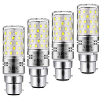 1 x RAW Customer Returns Yiun B22 LED Corn Bulbs 12W, 100W Incandescent Equivalent, 1200lm, White 6000K LED Chandelier Bulbs, Decorative Candlestick B22, Non-Dimmable LED Lamp, 4 Pack - RRP €14.99