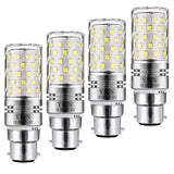 1 x RAW Customer Returns Yiun B22 LED Corn Bulbs 12W, 100W Incandescent Equivalent, 1200lm, White 6000K LED Chandelier Bulbs, Decorative Candlestick B22, Non-Dimmable LED Lamp, 4 Pack - RRP €14.99