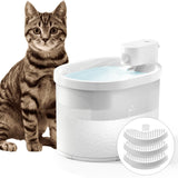 2 x Brand New uahpet 2L Ultra Quiet Automatic Wireless Cat Fountain, Battery Operated and USB Rechargeable Cat Fountain, for Cats and Small Dogs - RRP €82.12