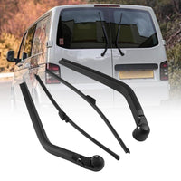 1 x RAW Customer Returns Rear windscreen wiper, rear window wiper wiper blade set, rear wiper wing door rear left right windscreen wiper arm rear window wiper Compatible with VW Transporter T5 T6 - RRP €28.48