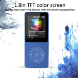 1 x RAW Customer Returns AGPTEK MP3 Player, 8GB lossless MP3 with 1.8 inch screen, 70 hours playback time portable music player with headphones, with FM radio, pictures, recordings, e-book, up to 64GB TF card, dark blue - RRP €34.66