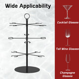 1 x RAW Customer Returns STFALI Drinks Tower, 3 Levels 12 Glasses For Aperol Tower, Serving Tree For Cocktails, Metal Cocktail Tree Stand, for Sparkling Wine, Wine, Cocktails, Parties, Weddings, Bar Events, Family Celebrations - RRP €42.99