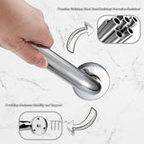 1 x RAW Customer Returns pieces 40 cm grab bar stainless steel non-slip for bathroom bathtub grab bar shower safety handles grab bar bathroom wall grab bar bathtub handle shower handle for disabled seniors children - RRP €19.42