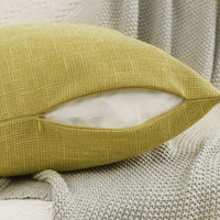 1 x RAW Customer Returns MIULEE cushion covers cushion cover decorative cushion linen look decorative cushion cover sofa cushion couch cushion decoration cross with hidden zipper for sofa bedroom set of 2 40 x 40 cm yellow - RRP €15.12