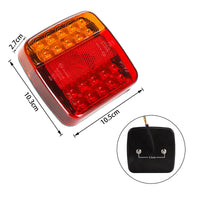 1 x RAW Customer Returns Qiping 12V LED Trailer Rear Light Kit with E-mark, Waterproof Trailer Lights for Trucks, Vans, Caravans, Tractors, Agricultural Vehicles - RRP €26.99