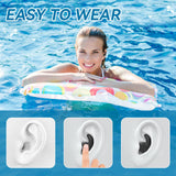 1 x RAW Customer Returns 4 Pack Swimming Pool Ear Plugs Kids Silicone Ear Plugs Reusable Waterproof Noise Cancelling Ear Plugs for Swimming Surfing Shower Diving - RRP €22.8