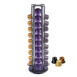 1 x RAW Customer Returns MaxMiuly Rotating capsule holder for Nespresso coffee pods, rotating capsule dispenser for 40 OriginalLine capsules, coffee capsule stand accessories, black, durable - RRP €19.1