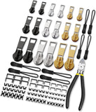 1 x RAW Customer Returns Zipper Repair Kit, Zipper Repair Kit Zipper 99 PCS Zipper Repair, Zipper Repair Kit, Zipper Replacement, Zipper Slider 3 Sizes 3 5 8  - RRP €12.59