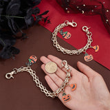 1 x Brand New PH PandaHall 2pcs Purse Chains Replacement 9.8 Short Chain Strap Pumpkin Charm Purse Handle Extender Halloween Decorative Bag Chains Golden Chain For Purse Handbag Shoulder Bag - RRP €8.59