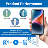 1 x RAW Customer Returns 128GB 3-in-1 USB Stick i Phone, MUXXUE memory stick i Phone USB Stick, USB Stick for i Phone, i Pad, Mac, Android, PC with iOS, USB, Type C, Copy photos and videos without downloading an app - RRP €28.99